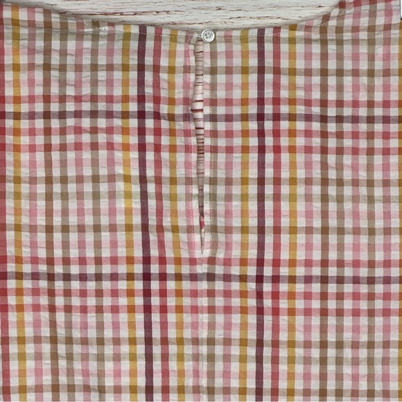 NWT Loft Outlet Multicolor Checked V-Neck Dress Sz XL - Picture 8 of 12